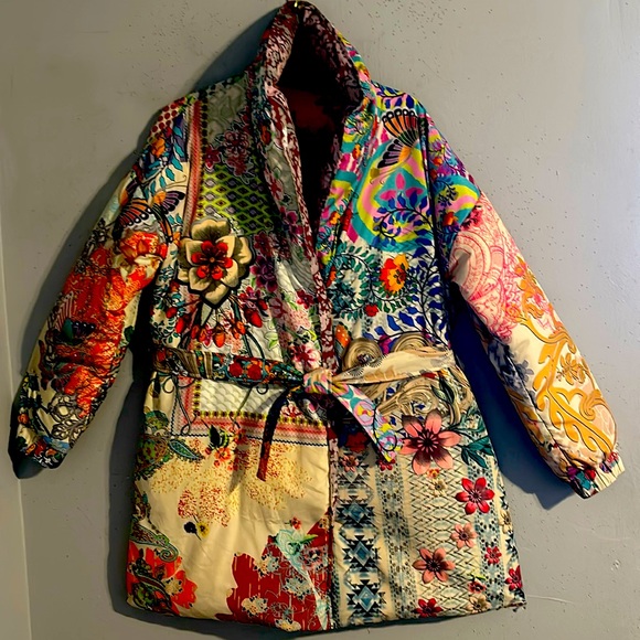 Johnny Was (reversible). Puffy (puff) coat but light weight coat. - Picture 5 of 12